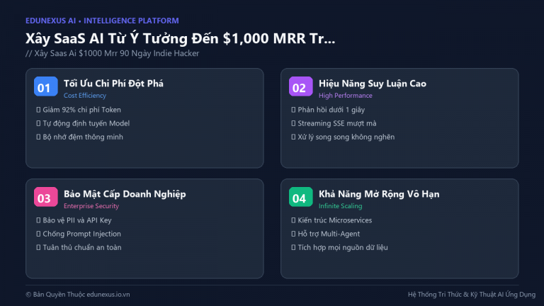 Xây SaaS AI Từ Ý Tưởng Đến $1,000 MRR Trong 90 Ngày: Lộ Trình Thực Chiến Cho Indie Hacker