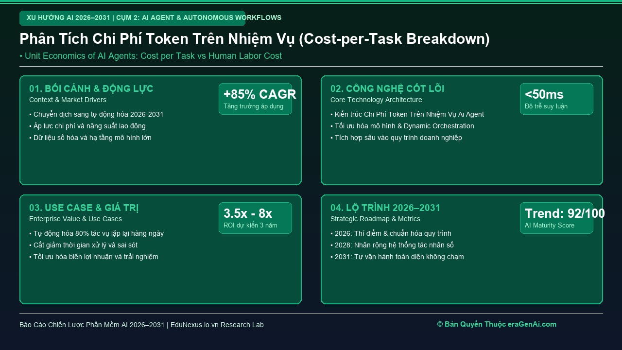 Kinh Tế Học Của AI Agent: Chi Phí Token Trên Mỗi Nhiệm Vụ Hoàn Thành (Cost per Task)