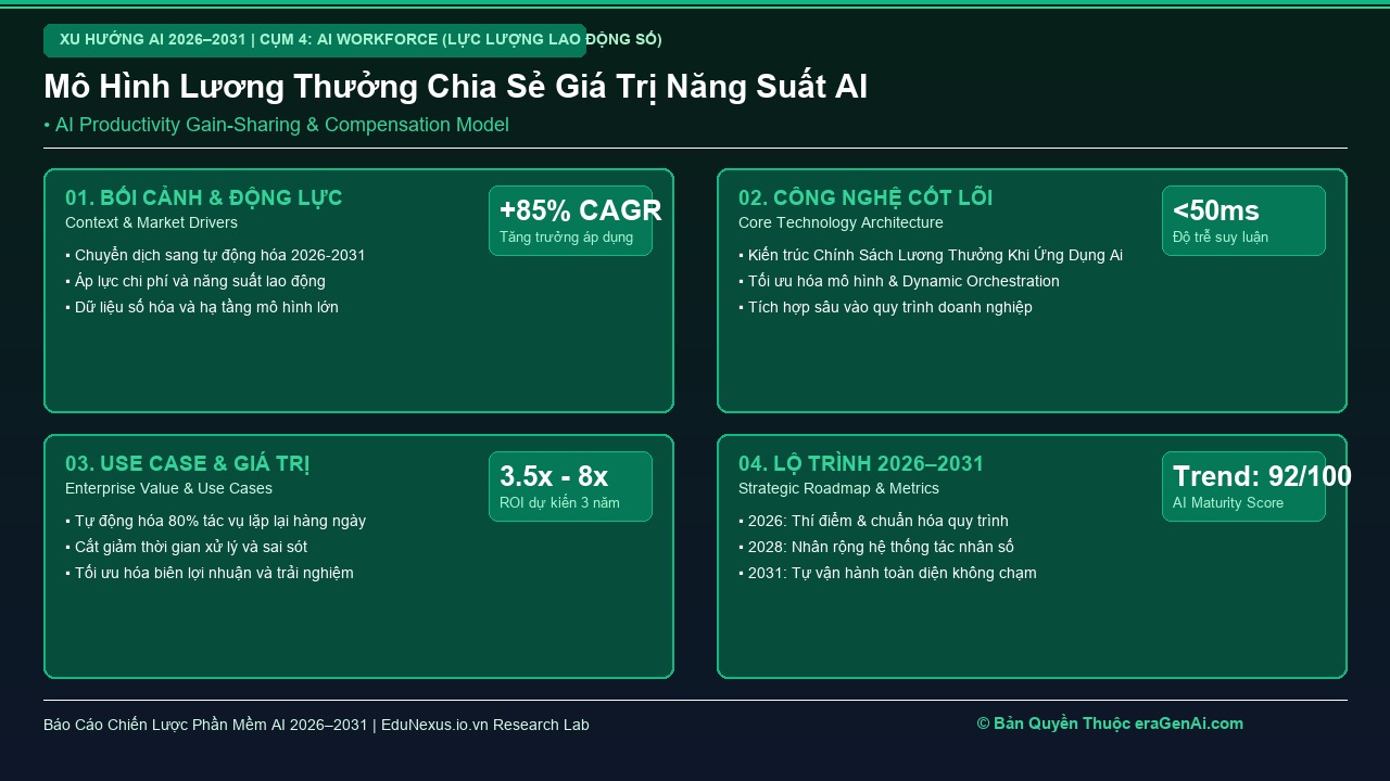 Phân Bổ Thu Nhập và Thưởng Hiệu Quả: Khi Năng Suất Đột Phá Nhờ Sử Dụng AI Thành Thạo