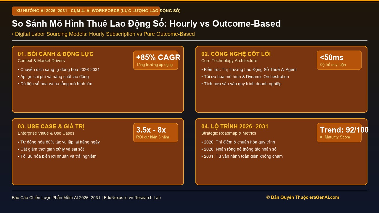 Thị Trường Lao Động Số (Digital Labor Market): Thuê AI Agent Theo Giờ Hay Trả Tiền Theo Kết Quả?