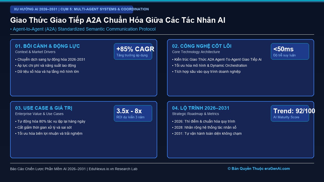 Giao Thức Giao Tiếp Agent-to-Agent (A2A): Ngôn Ngữ Trao Đổi Ngữ Cảnh Chuẩn Hóa Giữa Các AI