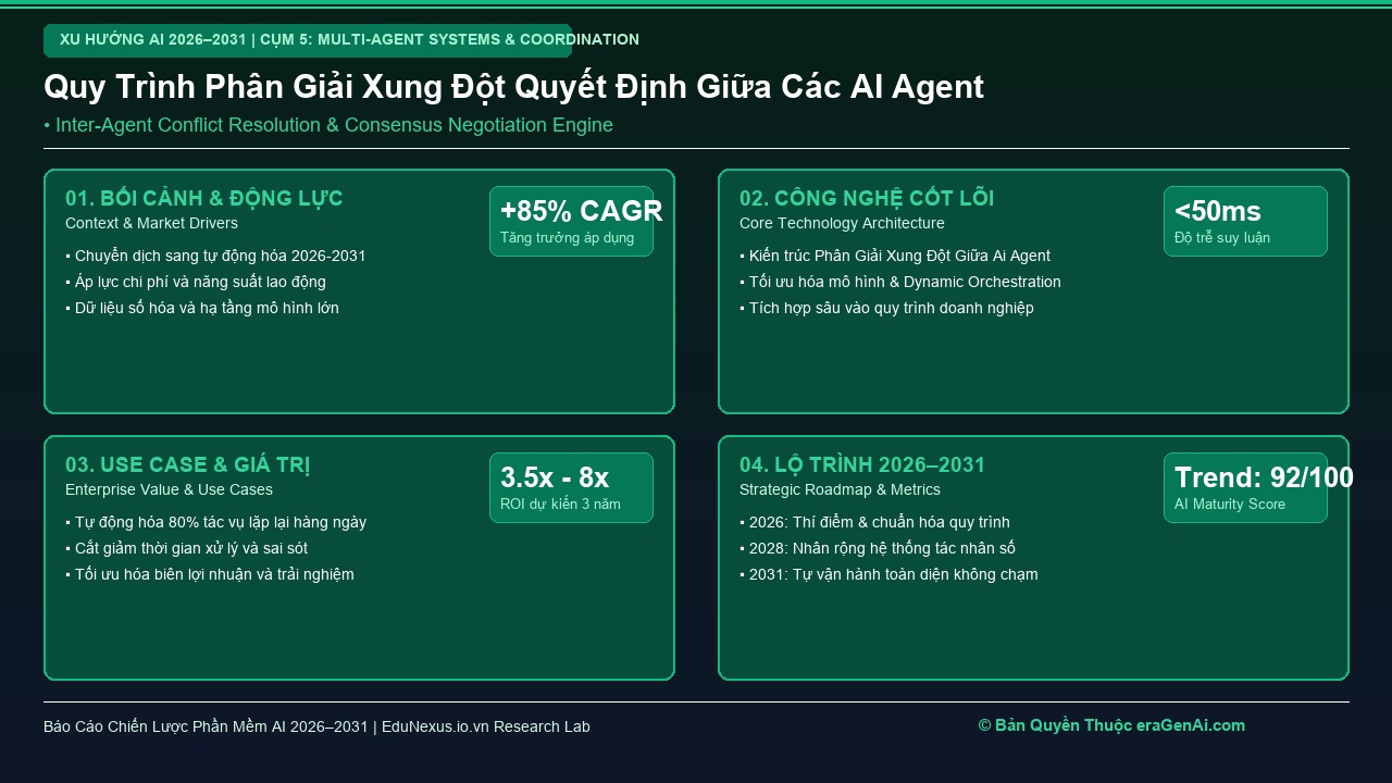 Cơ Chế Phân Giải Xung Đột (Conflict Resolution) Giữa Các AI Agent Trong Doanh Nghiệp
