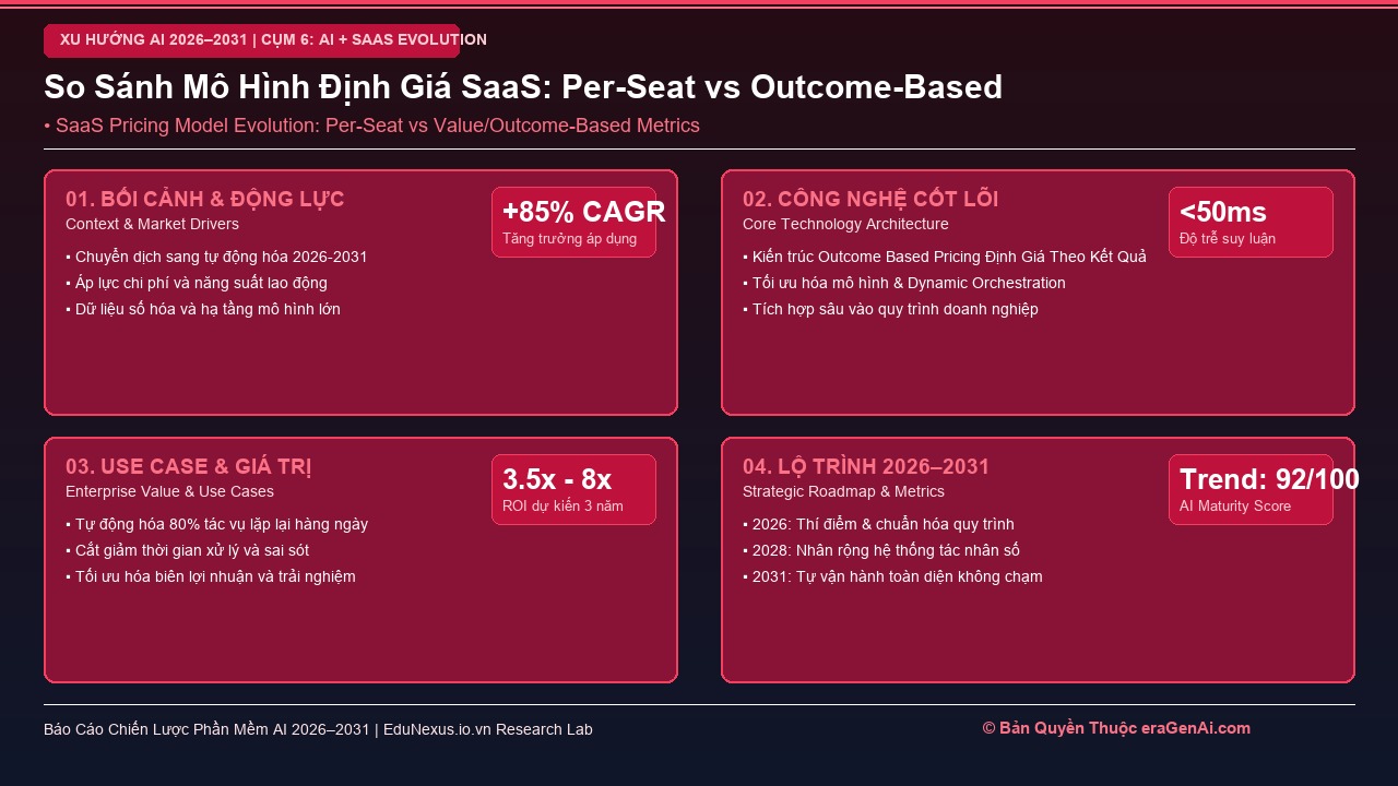 Cái Chết Của Mô Hình Định Giá Theo Người Dùng (Per-Seat Pricing) và Sự Lên Ngôi Của Outcome-Based Pricing