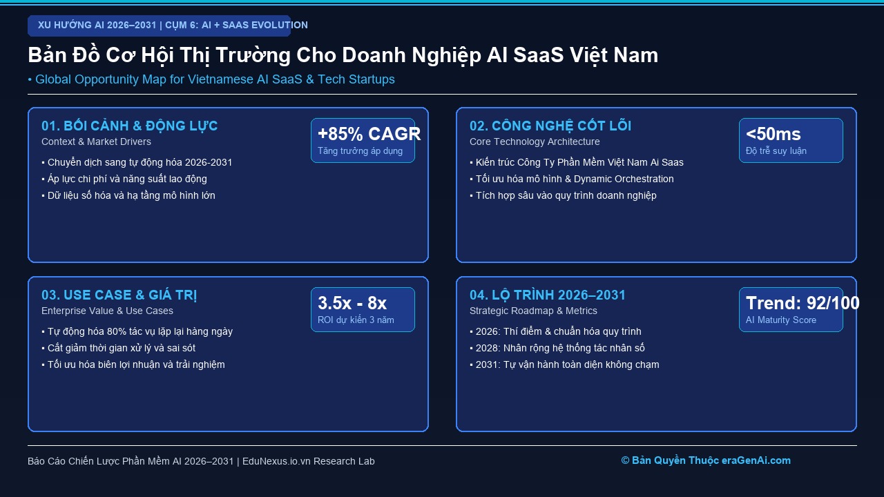 Cơ Hội Cho Các Công Ty Phần Mềm Việt Nam Chuyển Mình Sang Kỷ Nguyên AI SaaS Toàn Cầu