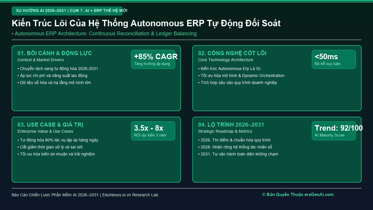 Autonomous ERP Là Gì? Hệ Thống Hoạch Định Nguồn Lực Tự Động Đối Soát, Tự Động Cân Bằng
