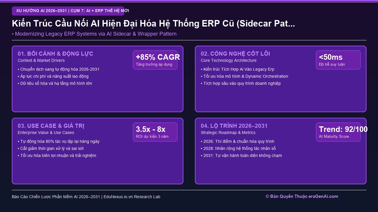 Tích Hợp AI Vào ERP Cũ (Legacy ERP): Chiến Lược Hiện Đại Hóa Không Cần Đập Đi Xây Lại