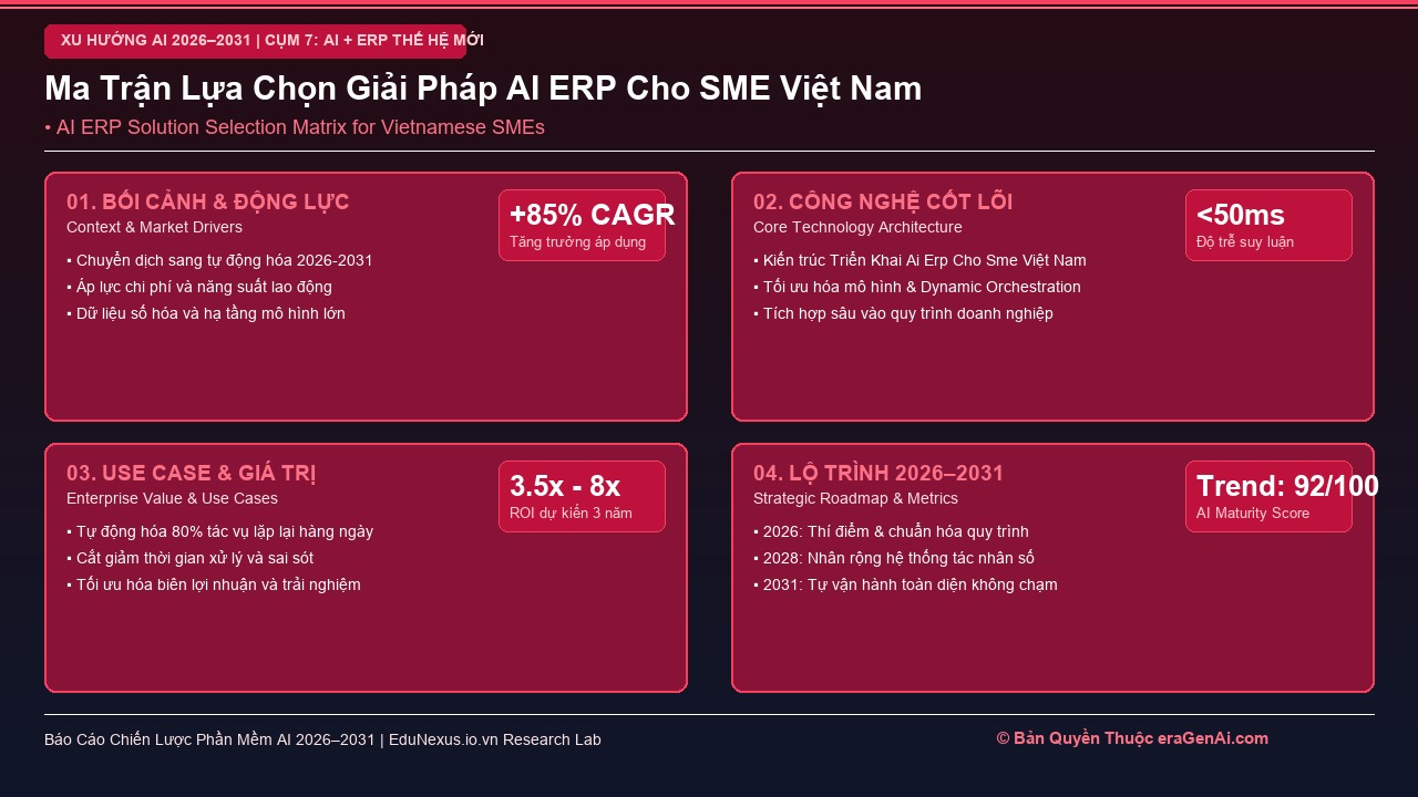 Chiến Lược Lựa Chọn và Triển Khai AI ERP Phù Hợp Cho Doanh Nghiệp Vừa và Nhỏ Việt Nam