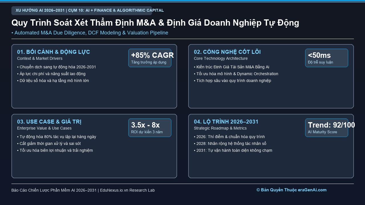 Tự Động Hóa Định Giá Tài Sản và Thẩm Định Doanh Nghiệp (Automated Valuation) Trong M&A
