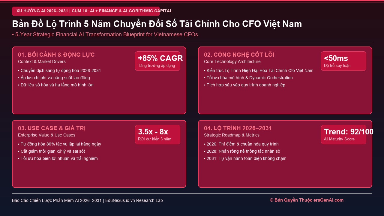Lộ Trình Hiện Đại Hóa Hệ Thống Tài Chính Cho Giám Đốc Tài Chính (CFO) Việt Nam 2026–2031