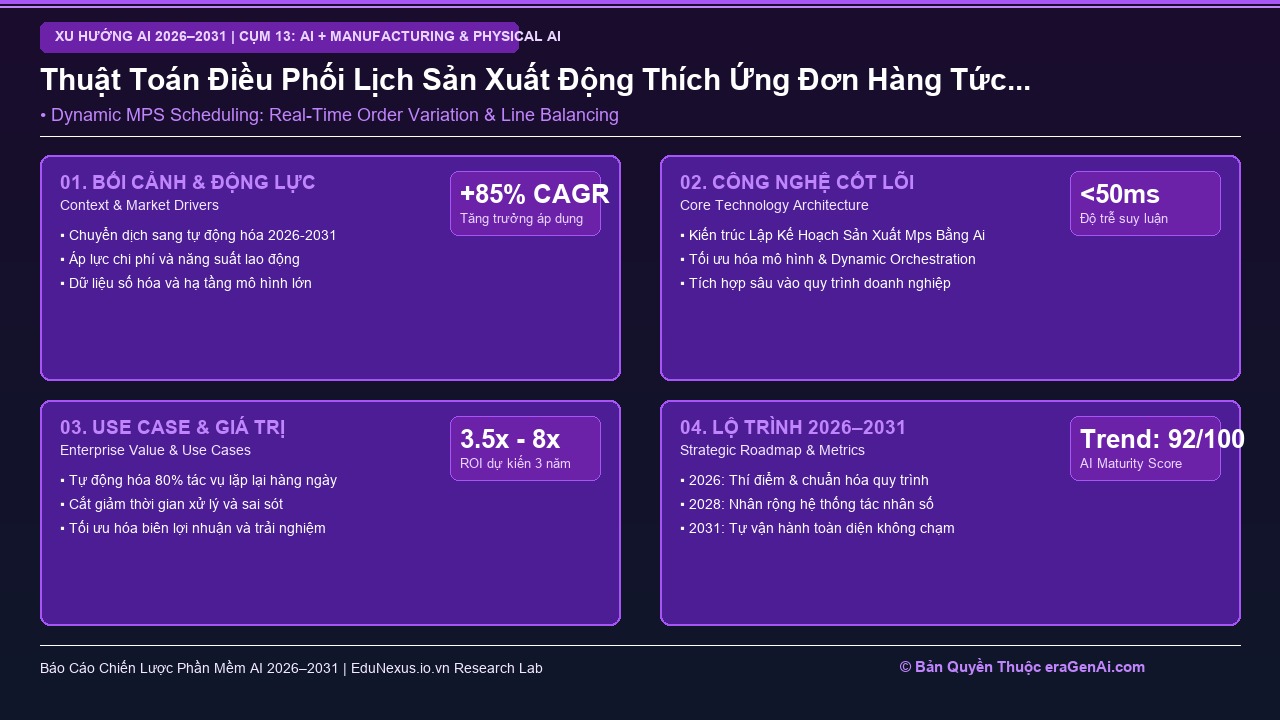 Tự Động Hóa Lập Kế Hoạch Sản Xuất (Master Production Schedule – MPS) Theo Đơn Hàng Biến Động