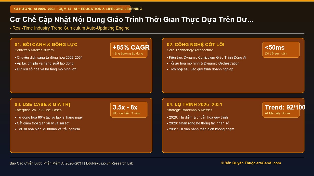 Dynamic Curriculum: Giáo Trình Tự Động Cập Nhật Hàng Ngày Theo Tiến Bộ Công Nghệ Thực Tế