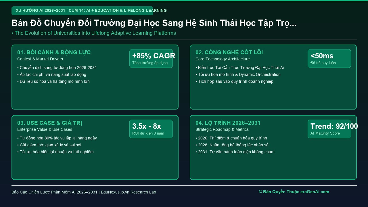 Tái Cấu Trúc Mô Hình Trường Đại Học: Chuyển Dịch Sang Hệ Sinh Thái Học Tập Trọn Đời