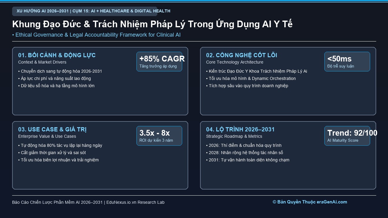 Đạo Đức Y Khoa và Trách Nhiệm Pháp Lý Khi Sử Dụng AI Trong Chẩn Đoán và Điều Trị