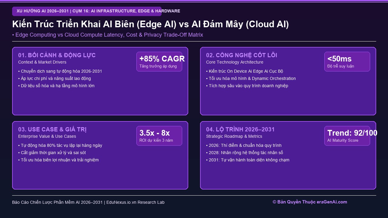 On-Device AI và Edge AI: Chạy Mô Hình 70B Tham Số Trực Tiếp Trên Thiết Bị Không Cần Cloud