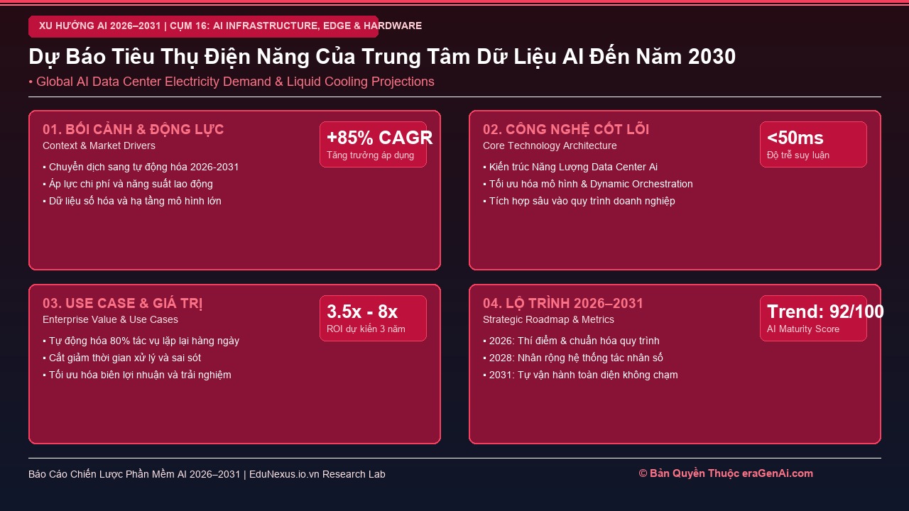 Hạ Tầng Điện và Năng Lượng Cho Trung Tâm Dữ Liệu AI: Thách Thức Lớn Nhất Của Thập Kỷ
