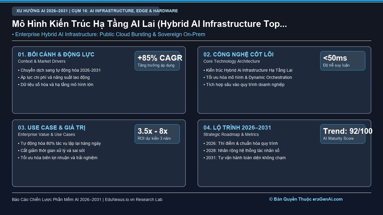 Hybrid AI Infrastructure: Kết Hợp Cloud Công Cộng, Private Cloud và On-Premises Để Tối Ưu Chi Phí