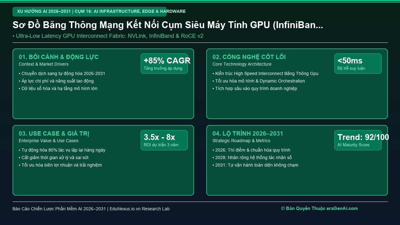 High-Speed Interconnect và Băng Thông Mạng: Giải Quyết Điểm Nghẽn Truyền Dữ Liệu Trong Cụm GPU