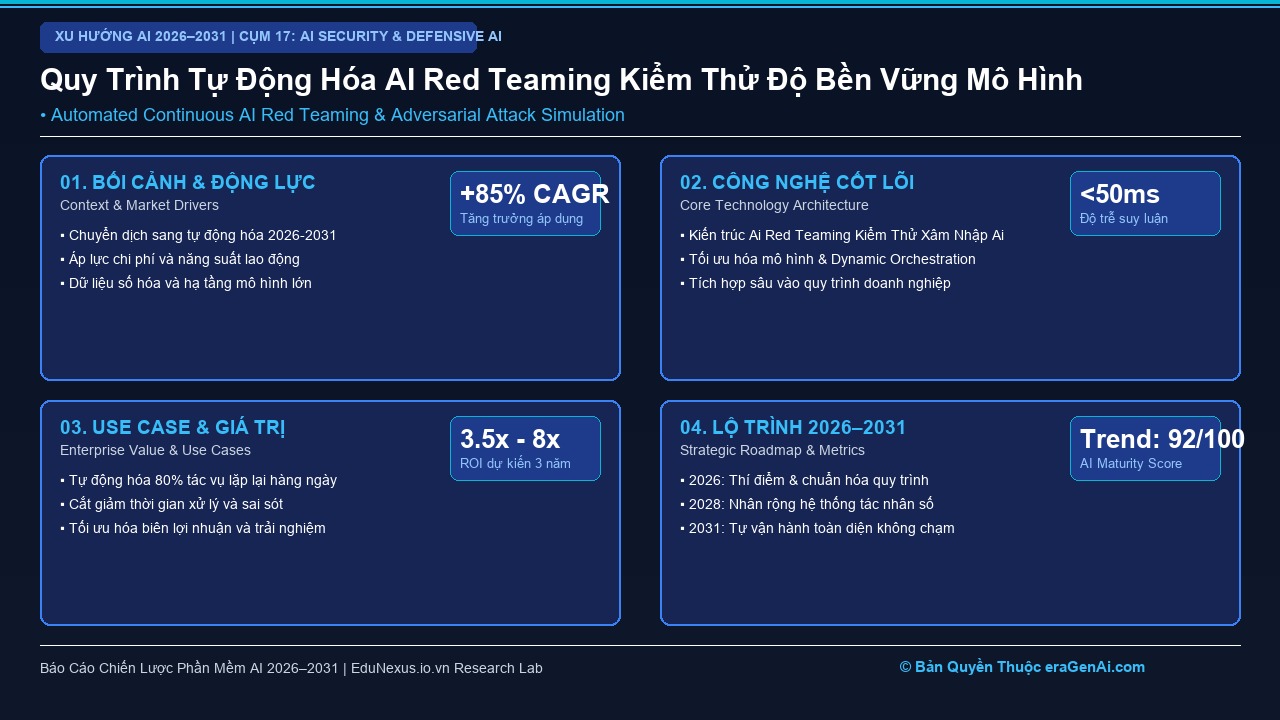 Quản Lý Lỗ Hổng Phần Mềm AI (AI Vulnerability Management) và Kiểm Thử Xâm Nhập Tự Động (Red Teaming)