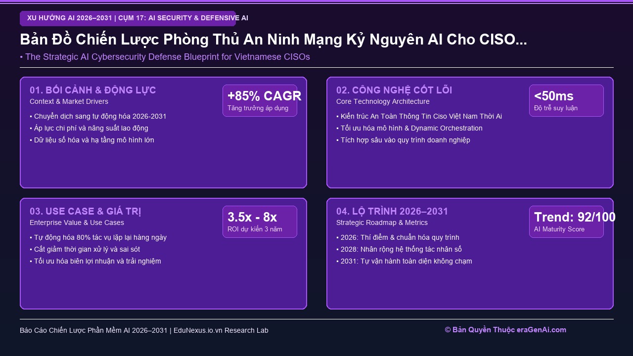 Cẩm Nang An Toàn Thông Tin Kỷ Nguyên AI Cho Giám Đốc An Ninh Thông Tin (CISO) Việt Nam