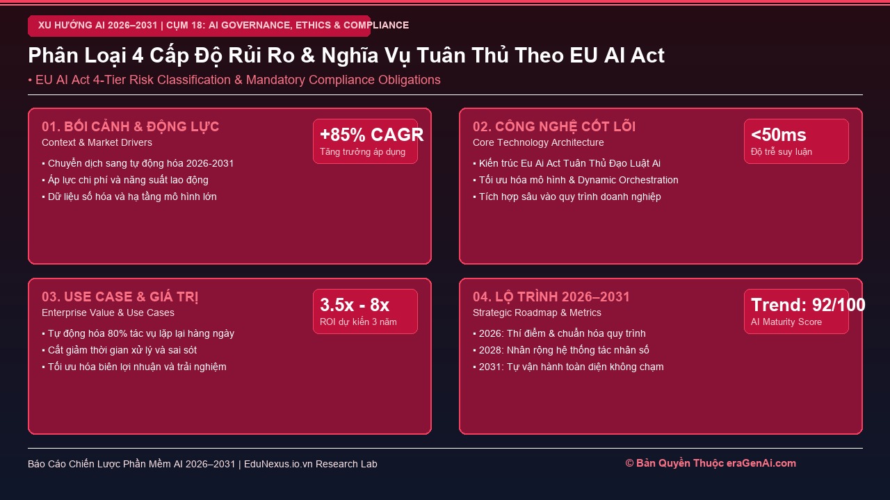 Tuân Thủ Đạo Luật AI Của Châu Âu (EU AI Act) và Tác Động Tới Doanh Nghiệp Xuất Khẩu Toàn Cầu