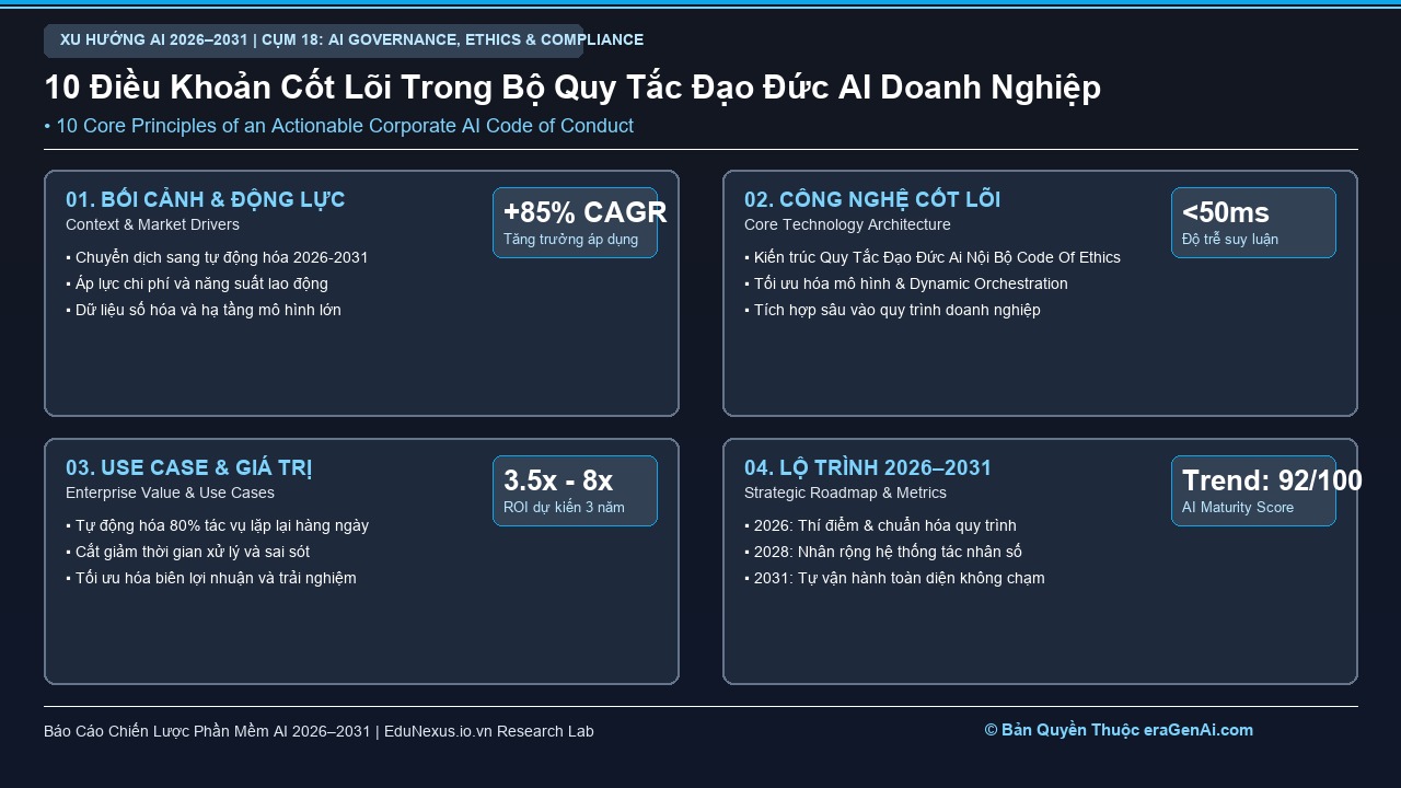 Xây Dựng Bộ Quy Tắc Đạo Đức AI Nội Bộ Cho Doanh Nghiệp (Corporate AI Code of Ethics)