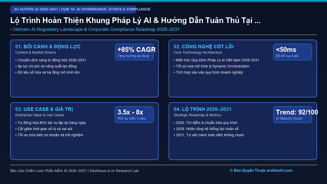 Chiến Lược Thích Ứng Quy Định Pháp Lý Về AI Tại Việt Nam Cho Doanh Nghiệp 2026–2031