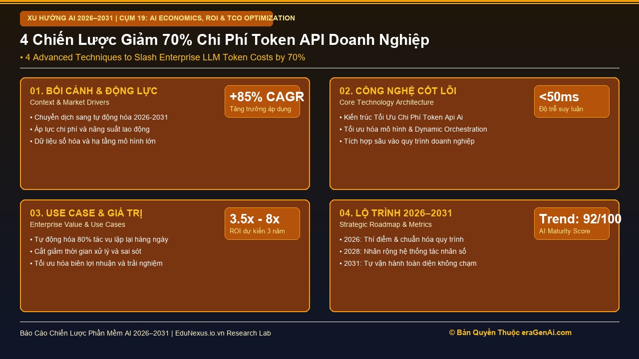 Chiến Lược Tối Ưu Chi Phí Token (Token Optimization): Giảm 70% Chi Phí API Mà Không Giảm Chất Lượng