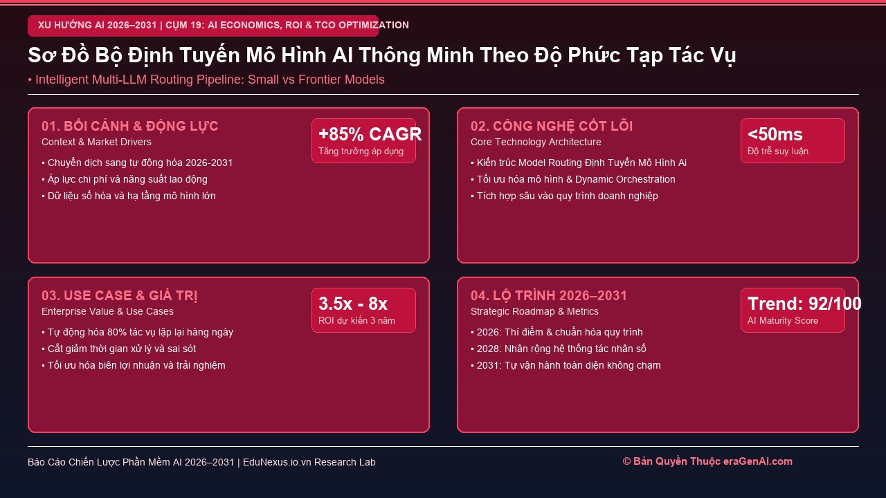 Định Tuyến Mô Hình Thông Minh (Model Routing): Sử Dụng Mô Hình Nhỏ Cho Việc Dễ, Mô Hình Lớn Cho Việc Khó