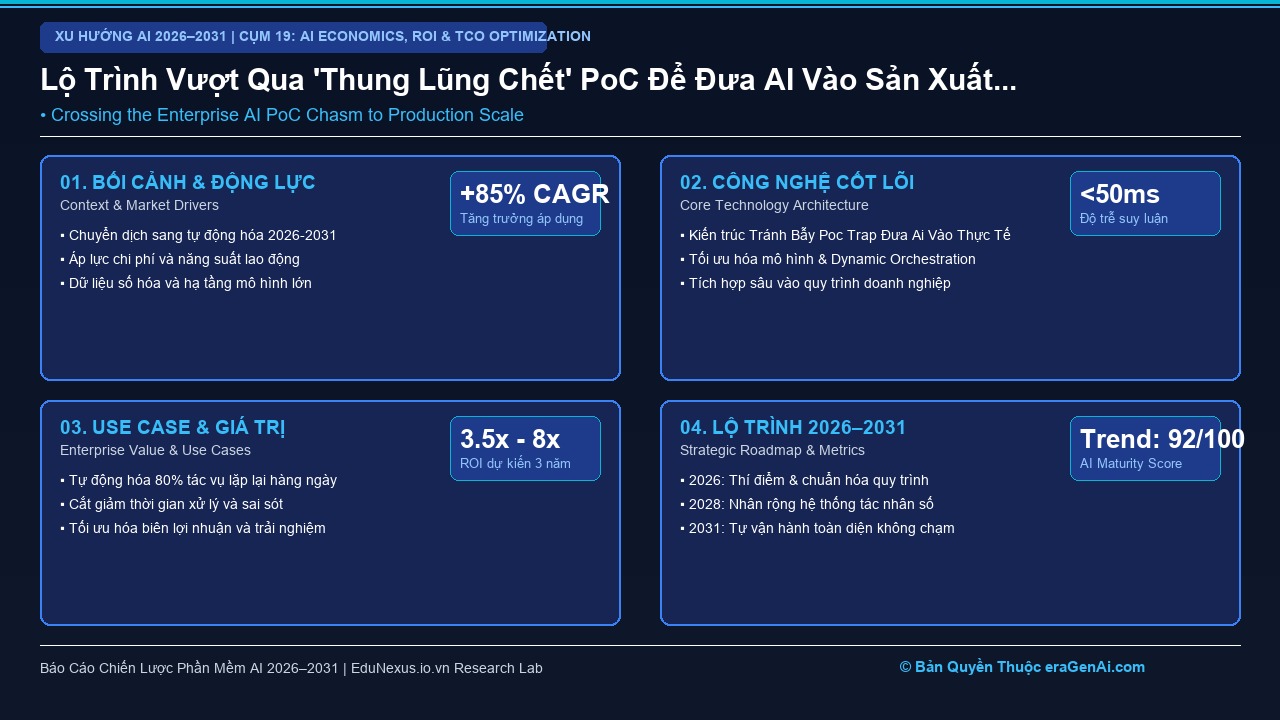 Tránh Bẫy ‘Thử Nghiệm Vĩnh Viễn’ (PoC Trap): Đưa Dự Án AI Từ Thí Nghiệm Ra Tạo Doanh Thu Thực Tế